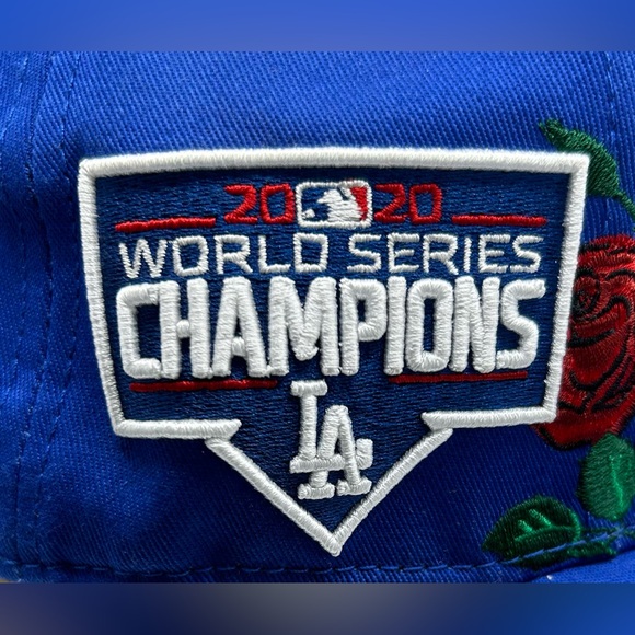 NEW Los Angeles Dodgers PRO STANDARD Roses 2020 World Series Champs Pink UV - Picture 11 of 14